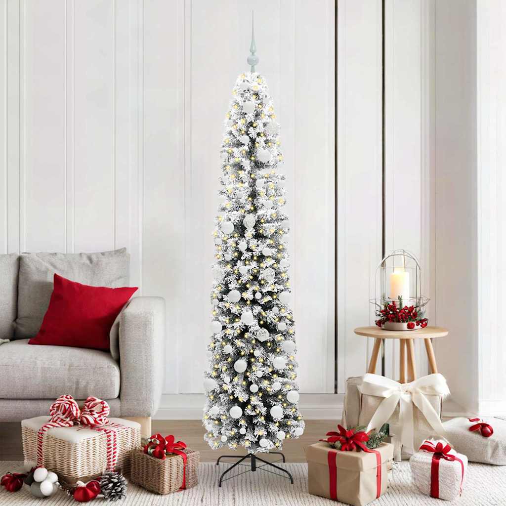 Artificial Christmas Tree with 300 LEDs with Stand Green 180 cm